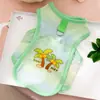 Chaleco Rayado de Vacaciones en Isla Azul Sin Mangas Ropa para Perros Pequeños Bichón Ropa para Perros Mascotas Venta al por Mayor