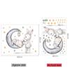 Oso de Peluche Durmiendo Conejo Estrella Luna Dormitorio Infantil Guardería Mesita de Noche Pegatina de Pared Decoración Pegatina Pegatina Pegatina
