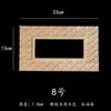 Pieza de Flor Tallada en Madera Maciza Calcomanía Bastidor Bogu Nicho Budista Marco de Encaje Decorativo Marco Exterior Espejo Vacío Marco de Fotos Encaje