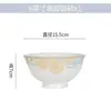 Tazón de Arroz de Cerámica Tazón para Fideos Tazón Grande para Sopa Producto Individual Venta al por Mayor Porcelana de Jingdezhen Porcelana Ósea Tazón Regalo Práctico con LOGOTIPO Impreso