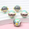 Súper lindas cuentas pintadas a mano de dibujos animados Dimoo cuentas sueltas pulsera de cuentas diy Material de cuentas de moda para niña