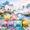 Nova Figura de Desenho Animado Estilo Chinês Raposa Fofa Guardiã Caixa Surpresa de Cristal Pedra de Cristal Natural Criativa Ornamento de Mesa Aromaterapia