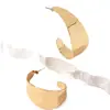 Brincos Geométricos em Forma de C Europeus e Americanos Mais Vendidos para Mulheres Estilo Simples Transfronteiriço Modernos Elegantes Moda Retrô Brincos Largos