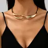Fabricante al por mayor de collares de gota de metal de estilo punk retro Gorgeous europeo y americano de venta caliente transfronteriza