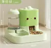 Dispensador de agua para gatos, comedero para perros, alimentador automático, inalámbrico, no eléctrico, alimentación y bebida automáticas, previene el mojado de la boca