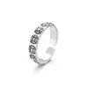 Nuevo Anillo Estilo Coreano Estilo Ins Retro Plata Margarita Vieja Estilo Europeo y Americano Simple Lujo Ligero Superior Nicho para Mujer