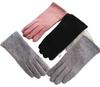 Guantes de Lana al por Mayor para Mujer en Invierno, con Forro Polar, Gruesos, Cálidos, Compatibles con Pantalla Táctil, para Ciclismo y Conducción, Estilo Corto, Cachemira, Protección contra el Frío Invernal