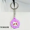 Nuevo Lote Caliente Llavero de Gato Lindo Llavero de Peluche Gatito de Dibujos Animados Accesorios Colgantes de Mochila de Goma Blanda de PVC