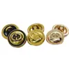 12MM moda retrô moderna de alta qualidade botão de metal fivela de camisa fivela de cardigã elegante estilo socialite estilo britânico botão