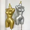 Maniquí de Cuerpo Humano, Modelo Femenino, Soporte de Exhibición para Modelo BBL Tallas Grandes, Modelo Dorado Europeo y Americano, Artículo Popular de Comercio Exterior
