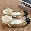 Bailarinas de Boca Baja Estilo Chino Nuevo Slip-on Lazo Dulce Nuevo 2026 Primavera Planos Zapatos Individuales Mujer Noche Noche