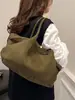 Bolsa Tote de Grande Capacidade para Mulheres 2024 Outono e Inverno Nova Estilo Preguiçoso para o Trabalho Bolsa Dumpling Fosca de Ombro Único