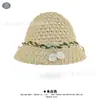 Sombrero de Pescador de Punto Hueco con Diseño Floral Fresco y Sencillo, Sombrero para Mujer para Primavera y Verano, Sombrero Lindo Dulce y Versátil para Protección Solar