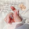 Anillo con 26 letras en inglés para estudiantes, estilo coreano, personalizado, para parejas, sencillo, con apertura ajustable para novias.