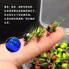 BLF Mosquito Venenoso de Asa Verde Micro Luya Luminoso Fluorescente Gancho de Cabelo Pesca com Mosca Listra Branca Gancho de Mosca Makouxi Gorofie