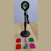 Lâmpada de Pôr do Sol Famosa na Internet, Lâmpada de Mesa Recarregável por USB, Lâmpada de Pôr do Sol com Projeção de Arco-Íris, Lâmpada de Pôr do Sol Popular para Atmosfera de Fundo