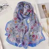 Lenço Feminino, Xale Leve com Estampa, Xale Floral da Moda para Proteção Solar, Macio, Liso, Leve e Confortável Lenço de Gaze