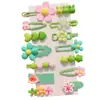 Presilha de Cabelo Flor Dopamina Infantil para Meninas, Grampo de Cabelo para Nuca, Presilha Bb Celebridade da Internet para Menininhas, Franja de Bebê