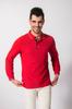 Compra grupal al por mayor en stock ticket adicional bordado logo impresión imagen algodón mercerizado 80 rojo frutal manga larga cuello camisero polo