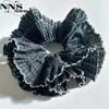Goma para el pelo de gasa plisada tipo hada estilo coreano, tamaño grande, nicho para mujer, versátil, resistente, empalme, accesorio para el cabello de alta gama