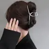 Pinza de Tiburón de Metal de Alta Gama para Mujer Accesorios para el Cabello Grandes Cabello Muy Largo Volumen Pinza de Agarre Múltiple Pinza para el Trasero de la Cabeza Tocado
