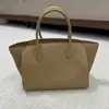Bolsa de Tote Popular Transfronteriza, Bolso de Mano de Cuero de Gama Alta, Gran Capacidad, Cruzado, Bolso Sencillo para el Trabajo para Mujeres, Estilo Minimalista