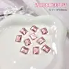 Rincones de Uñas Artísticas Hielo Transparente de Moda Primavera/Verano Nuevo Modelo 8*10 Rectangular Cubo de Azúcar Caramelos de Hielo Brillante Base Transparente Decoraciones de Rincones de Uñas Artísticas