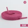 [Cuatro] Spot Cordones Planos de Poliéster de 8 mm de una Sola Capa Coloridos para Zapatillas Deportivas de Lona Blancas Aj Cordones Deportivos Casuales