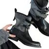 Botines retro de retazos modernos y elegantes para mujer, nueva colección 2026, adecuados para ir al trabajo, elegantes y cómodos, botas de cowboy western