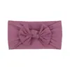 Diadema Elástica de Nylon Tejida a Mano de Color Sólido con Lazo de Ala Ancha para Niños, Amazon Europeo y Americano Transfronterizo, Accesorios para el Cabello Infantil 228