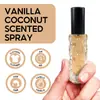 Ruoall Exportação Transfronteiriça Especializada em Frascos de Perfume Transparentes de 10ml Embalados em Inglês com Spray de Fragrância de Coco e Baunilha