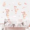 Dibujos Animados Lindo Conejo Globo Animal Pegatinas de Pared Dormitorio Sala de Estar Jardín de Infancia Pegatinas Decorativas BR63753