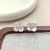 Aguja de Plata de Ley S925Flor Pequeña FrescaAretes de Flor Fresca para MujerVersátiles SimplesVersátiles Aretes de BotónAretes de Primavera Verano
