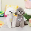 Ropa para Perros Pequeños, Vestido Floral de Primavera/Verano para Perros y Gatos, Bichón Pomerania Corgi 24 Vestido de Tirantes con Adorno de Encaje