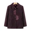 Nueva colección de otoño de ropa de abrigo para mujeres mayores, ropa elegante de primavera y otoño para madres y abuelas, disponible en tallas grandes