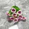 Amazon Flores Artificiales Transfronterizas 1 Rama Eucalipto Pensamiento Arreglo de Flores Artificiales de Seda Decoración del Hogar