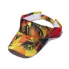 2025 Nuevo Sombrero de Sol Transfronterizo Imitación Seda Estampado de Flores Sombrero sin Copa Superior Visera Curva Parte Superior Vacía Sombrero de Sol Verano Mujer