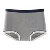 Calcinhas Femininas de Algodão Puro de Cintura Média Estilo Britânico Tema Urso, Classe A, 10 Unidades Antibacterianas, Gancho Estendido, Mini Boxer Feminino, Atacado
