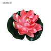 Simulación Loto loto nenúfar estanque pecera Salón de Buda flor decorativa EVA flotando sobre el agua estilo pastoral suministro directo de fábrica