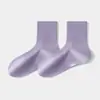 Meias Antibacterianas com Íons de Prata para Mulheres, Angulo Reto, Outono e Inverno, Absorventes de Suor, Respiráveis, Meia-Calça Média para Mulheres, Resistentes a Odores, Indústria de Meias de Zhuji