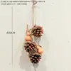 Enfeites Criativos de Madeira de Bétula para Pendurar, Decorações Naturais de Madeira para Parede, Sinos de Vento, Criação de Ambiente para Jardim de Infância, Materiais DIY Artesanais para Lojas
