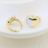 Novo Anel Aberto Assimétrico Fashion Estilo Ins Simples Galvanoplastia Bicolor Geométrico Aberto 18K Atacado para Mulheres