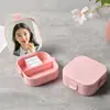 Caja Mini Cosmética y Joyería Transfronteriza Simple Portátil de Viaje Portátil Divisor Multifunción Caja de Almacenamiento de Joyería