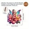 Producto Nuevo Transfronterizo 20 Piezas de Navidad Creativas Lindas Decoración Temática de Ángel Navideño Fiesta Duende Colgantes de Madera