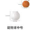 Molde de Silicone para Vela Listrada Rotativa Redonda DIY Vela de Aromaterapia Pedra Difusora de Gesso Ornamento Molde de Resina