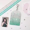 Portatarjetas con Alas de Ángel Ins Cubierta Protectora para Tarjetas de Foto de Ídolos Polaroid PVC Colgante para Mochila Almacenamiento de Tarjeta de Campus Tarjeta de Comida