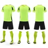 Conjunto de uniforme de treino de futebol para adultos com logotipos impressos, conjunto de uniforme de futebol para crianças com logotipos impressos, uniforme de equipe de competição de futebol para alunos do ensino fundamental, meninos