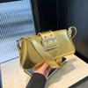 Moda coreana Bolso baguette sexy de moda Ropa de trabajo Bolso de axila Nuevo para mujer Bolso de hombro de alta gama con estampado de cocodrilo estilo motocicleta