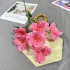 Simulação de uma única flor de borboleta gladíolo de 6 cabeças casamento área de boas-vindas arranjo de flores flor de seda decoração de hotel flor falsa