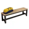 Banco largo simple mesa de comedor taburete taburete de tira larga taburete para cambiarse los zapatos vestuario de baño taburete de descanso para gimnasio taburete de asiento para tienda de ropa